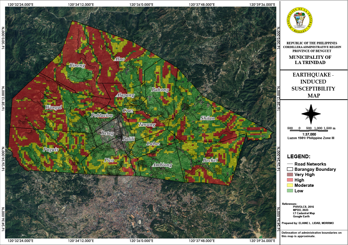 Earthquake Induced Earthquake Induced Susceptibility Map