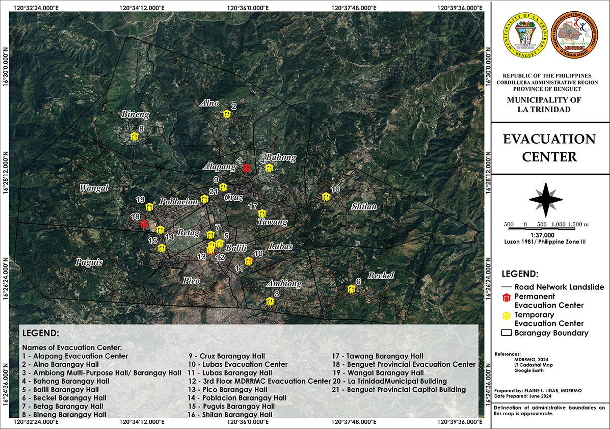 Evacuation Center Evacuation Center Map